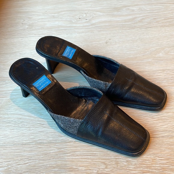 Goffredo Fantini Leather and Tweed Mule - Picture 2 of 11